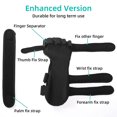 thumbnail image 3 of Stroke Resting Hand Splint - Night Immobilizer Wrist Finger Brace for Flexion Contractures, Functional 5 Finger Stabilizer Wrap - for Muscle Atrophy Rehab, Arthritis, Tendonitis., 3 of 7