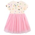 thumbnail image 2 of Vestido FreeLu con apliques de dibujos animados para niñas, algodón, verano, 5T, 2 of 7