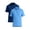 Ultramarine Blue/Storm Blue, variant on Men's & Big Men's 2-Pack Short Sleeve Jersey Polo with Pocket, Sizes S-3XL