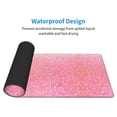 thumbnail image 5 of Disketp Gaming Mouse Pad Sparkly Pink Glitter Pattern Large Mouse Mat Long Extended Desk Pad Non-Slip Rubber Mice Pads Stitched Edges Thin Pad (11.8x31.5 Inch), 5 of 8
