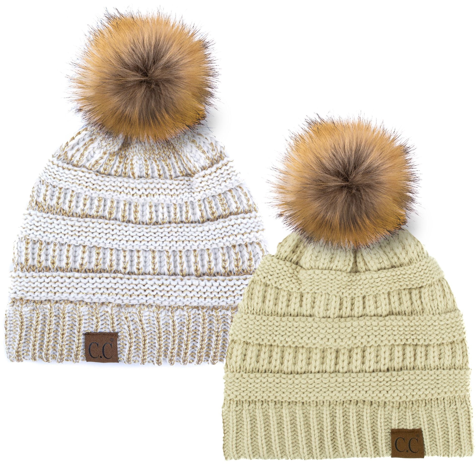 C.C Hat-43 Thick Warm Cap Hat Skully 