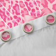 thumbnail image 4 of Manfei Cheetah Print Letter Blackout Curtains Set of 2 (52x84 Each), Pink Bowknot Monogrammed M Window Curtains, Modern Fashion Style Curtains and Drapes, Black Out Curtains Decor, 4 of 6
