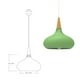 thumbnail image 2 of Lampara De Techo Colgante Macaron Retro Con Madera 20 Cm de Diámetro ilios innova  Verde, 2 of 9
