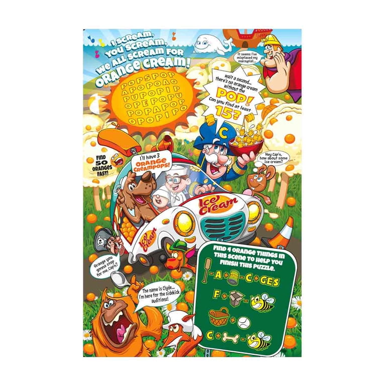 おかわりくん Cap'n Crunch, Crunch Orange Creampop, Kid's Cereal, 12.6 oz