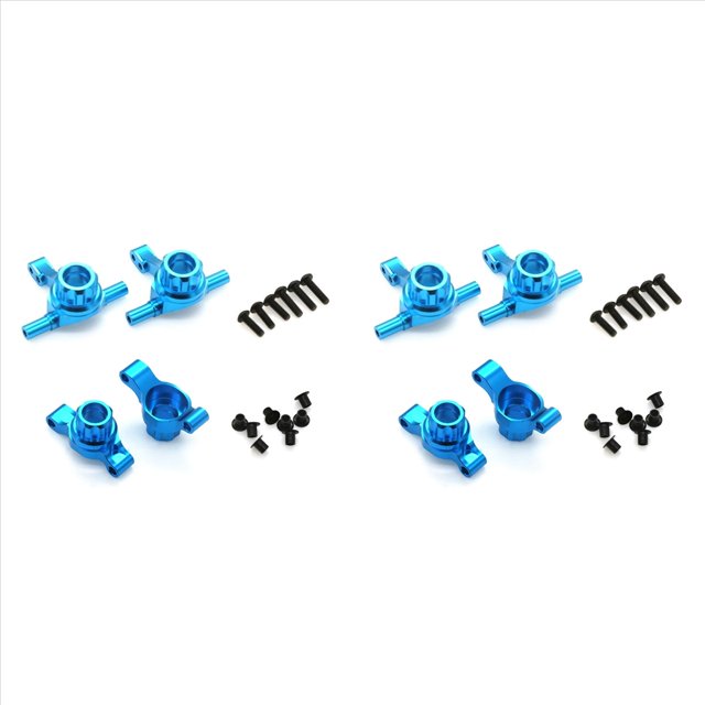 Juego de Nudillos de DireccióN de Nudillos Verticales Delanteros y Traseros de Metal de 8 Piezas para TT02 TT-02 1/10 Piezas de ActualizacióN de Coche RC