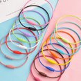 thumbnail image 6 of Masteelf 10pcs Metal Wire Keychain Cables Colored Key Ring Loops for Keychain Hanging Luggage ID 15mm ( Orange ), 6 of 10