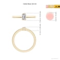 thumbnail image 4 of ANGARA Natural Emerald-Cut Diamond Solitaire Ring in 14K Yellow Gold for Women (Size-5x3mm| Color-I-J| Clarity-I1-I2) | April Birthstone, Anniversary, Jewelry Gift for Women | Natural Diamond Ring, 4 of 9