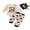 Ivory, variant on Baby Boy Girl My First Halloween Outfit Fall Clothes Funny Pumpkin Ghost Spider Print Crew Neck Long Sleeve Romper Pants and Hat 3 Pcs Set