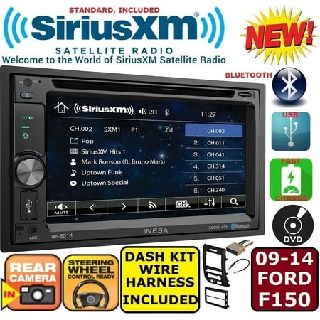 - 2009-14 FORD F150 TOUCHSCREEN BLUETOOTH USB CD/DVD CAR RADIO STEREO PKG