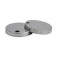 thumbnail image 6 of 60Mm Slim Stainless Steel Brushed Top Fix Toilet Base Hinge Fixture Cover, 6 of 9