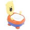 thumbnail image 2 of Orinal portátil de plástico para entrenamiento de baño, asiento de inodoro con bonitos dibujos animados para niños, orinal para viajes, cojín suave, 2 of 14