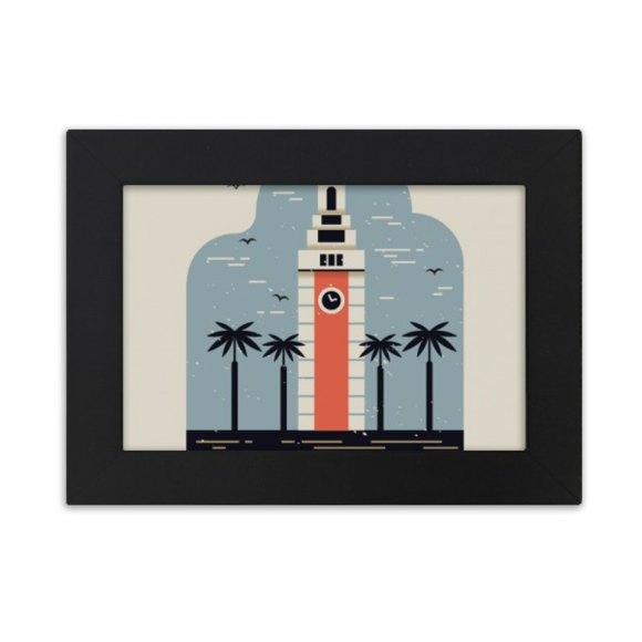 Hong Kong Clock Tower Desktop Photo Frame Ornaments Picture Art Painting