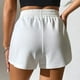 thumbnail image 3 of MKLEKYY Pantalones Cortos de Mezclilla para Mujer, Pantalones Cortos Casuales de Verano con Cordón, Cómodos, Elásticos, de Cintura Alta, para Correr con Bolsillos, 3 of 3