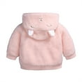 thumbnail image 6 of ATAIKU Newborn Baby Girls Infant Boys Cartoon Zipper Fleece Hooded Jacket Coat with Ears Warm Todder Kids Outwear, 6 of 10