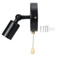 thumbnail image 2 of YLSHRF Vintage Wall Lamp Black Iron Adjustable Head Pull Switch E26/E27, 2 of 8