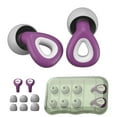 thumbnail image 4 of Loop-Style Noise-Canceling Earplugs for Sleep - Purple - Loop Mute Sleep Earplugs Soft Reusable Flexible Silicone Hearing for Noise Reduction and Flight, 1 Pair of Earplugs, Easter Makeup Organizers, 4 of 9