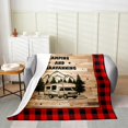 thumbnail image 2 of Erosebridal Rustic RV Car Throw Blanket for Couch, Camper Plush Blanket, Jungle Adventure Decor, 2 of 7