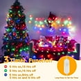 thumbnail image 5 of Ollny 12ft 108 LED Icicle Lights for Outside, 8 Lighting Modes 3 Timing Connectable Christmas Lights, Multicolor Hanging Lights for Outdoor Indoor House Roof Holiday, 5 of 7