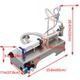 thumbnail image 2 of PreAsion Liquid Filling Machine 50-500ml Pneumatic Stainless Steel Piston Filler machine Single Nozzle, 2 of 7