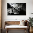 thumbnail image 3 of Elephant Stock Smoking Skull Wall Art - Horizontal Canvas Wall Art - Living Room Wall Decor - Gothic Canvas - Black And Gray Decor - 45" x 30", 3 of 8