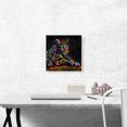 thumbnail image 2 of ARTCANVAS Clouded Leopard Wild Himalayan Cat Canvas Art Print - Size: 12" x 12" (0.75" Deep), 2 of 9