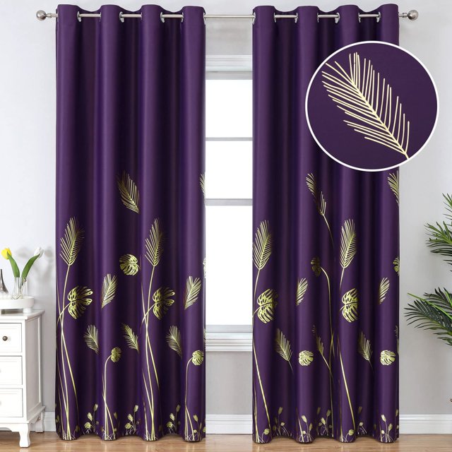 Cortinas Estelar Textiler, 132 x 259 cm, color morado, opaco térmico