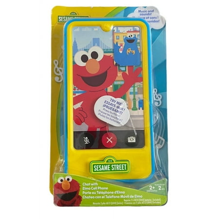 Just Play Sesame Street Elmo Cell Phone Toy, Music and Sounds, Ages 2+, Interactive Fun
