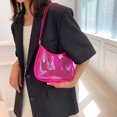 thumbnail image 3 of Bolsa De Hombro Bolso De Hombro Coreano Simple De Moda De Gran Capacidad De Pvc Para Mujer (Rojo) Ndcxsfigh Para Estrenar, 3 of 6