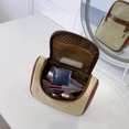 thumbnail image 3 of Bolso de cosméticos para mujer Gancho para colgar Bolsas de maquillaje portátiles Bolso de baño (Caqui S), 3 of 8