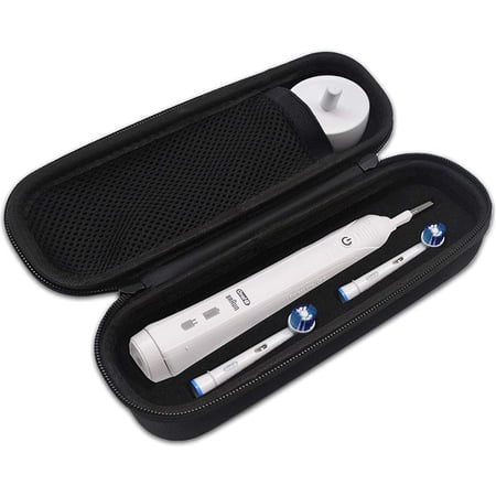 Oral B Toothbrush Hard Travel Case Carrying Bag, Fits for Oral-B Pro 1000, 2000, 3000, 3500, 1500 Electric Toothbrush, Mesh Pocket for Accessories and Soft Lining inside the Case for Protection