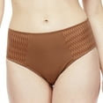 thumbnail image 1 of Carole Martin Comfort High Cut Full Coverage Womens Brief Hipster Panty Style Cafe Small, 1 of 4