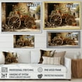 thumbnail image 4 of Designart "Vintage Wheels Brown Old Cart Nostalgia I" Transportation Wall Art Living Room, 4 of 5