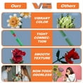 thumbnail image 6 of Flower Bouquet Building Kit, Flower Building Toy, Artificial Flower Toy Building Set for Adults, Lego Compatible, 600 PCS Botanical Collection for Ages 8-12 yrs Old Girl for Gift, 6 of 10
