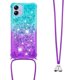 thumbnail image 3 of Funda para Samsung Galaxy A04E Brillantina Líquida Divertida Reluciente y con Cristales en Movimiento Cuerpo Cruzado con Cordón Ajustable, 3 of 5