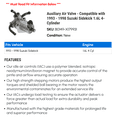 thumbnail image 2 of Auxiliary Air Valve - Compatible with 1993 - 1998 Suzuki Sidekick 1.6L 4-Cylinder 1994 1995 1996 1997, 2 of 2