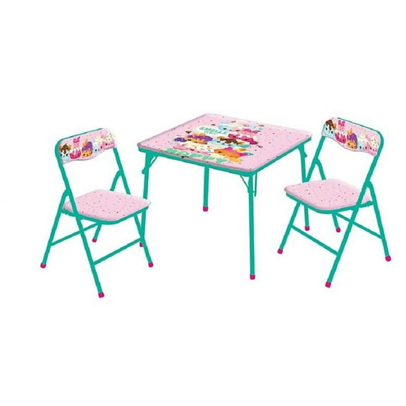Durable Table and Chair Set, PVC, 3 Piece