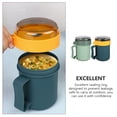 thumbnail image 3 of OUNONA 2Pcs Portable Soup Container with Handle Leakproof Microwave Safe with Spoon Assorted Color, 3 of 8