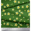 thumbnail image 2 of Soimoi Polyester Crepe Fabric Plumeria Floral Printed Fabric 1 Yard 52 Inch Wide, 2 of 3