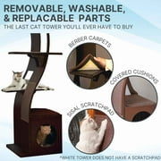 The Refined Feline, Lotus Cat Tower, Espresso