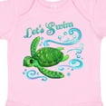 thumbnail image 4 of Inktastic Lets Swim Cute Sea Turtle Boys or Girls Baby Bodysuit, 4 of 5