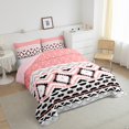 thumbnail image 3 of Manfei Tribal Aztec Full Size Comforter Sets 3-Piece for Kids Children Teens,Bohemian Theme Bedding Comforter Set,Polka Dots Lightweight Bedding Sets,Super Cozy Room Decor,Reversible, 3 of 8