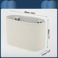 thumbnail image 4 of Unique Bargains Car Trash Can Hanging Car Front Rear Seats Faux Leather Trash Bin White 1 Pcs, 4 of 6
