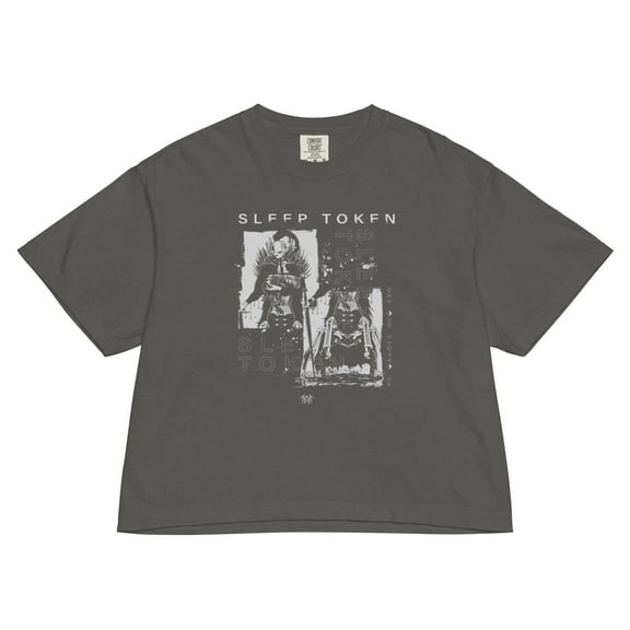 Sleep Token Chokehold Mineral Wash Womens Crop Top