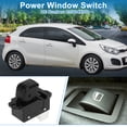 thumbnail image 2 of Interruptor de ventana eléctrica Unique Bargains No.935804X000 Interruptor de control de ventana del lado del pasajero para Kia K2 Rio 2011-2015 Negro, 2 of 7