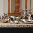 thumbnail image 4 of Mauviel M'Cook B 5-Ply Stainless Steel Saute Pan With Lid and Brass Handle, 3.2-qt, 4 of 4