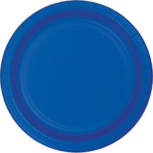 Creative Converting Plaque de Papier à Dessert au Cobalt, 6,75", Bleu