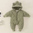 thumbnail image 7 of Kogui Toddler Girl Snowsuit One Piece Baby Boys Snowsuit Baby Girls Winter Coat Toddler Clothes Size 12 18 Months (Green,12-18 Months), 7 of 7