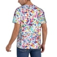 thumbnail image 2 of Fotbe Colorful Watercolor Dots Baseball Jersey Shirt for Men and Women, Casual Short Sleeves Button Down T-Shirt-3X-Large, 2 of 9