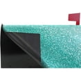 thumbnail image 4 of ALAZA Turquoise Glitter Magnetic Mailbox Cover Standard Size for Garden Yard Outdoor Decorations-18 x 20.8", 4 of 5