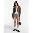 thumbnail image 2 of No Boundaries Lace Trim Cardigan, Women's XXS-XXL, 2 of 5